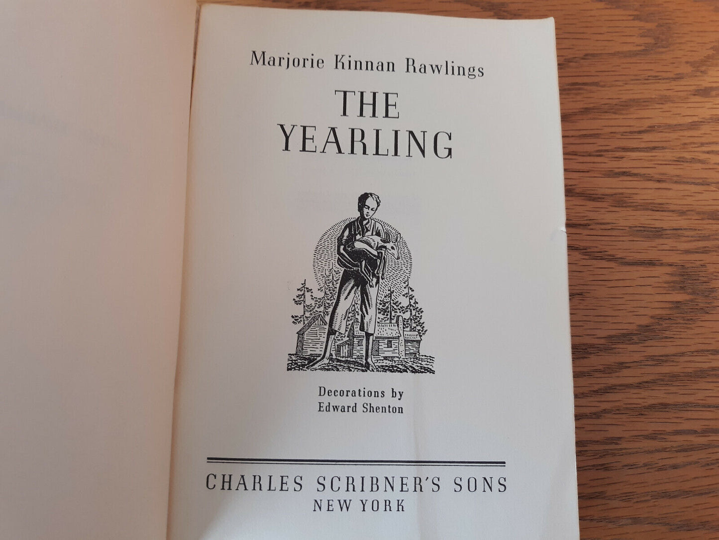 The Yearling Marjorie Kinnan Rawlings 1938 Charles Scribner's Sons Paperback