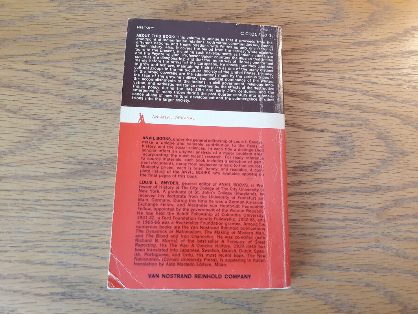 A Short History Of The Indians Of The United States Edward H Spicer 1969 Van Nos