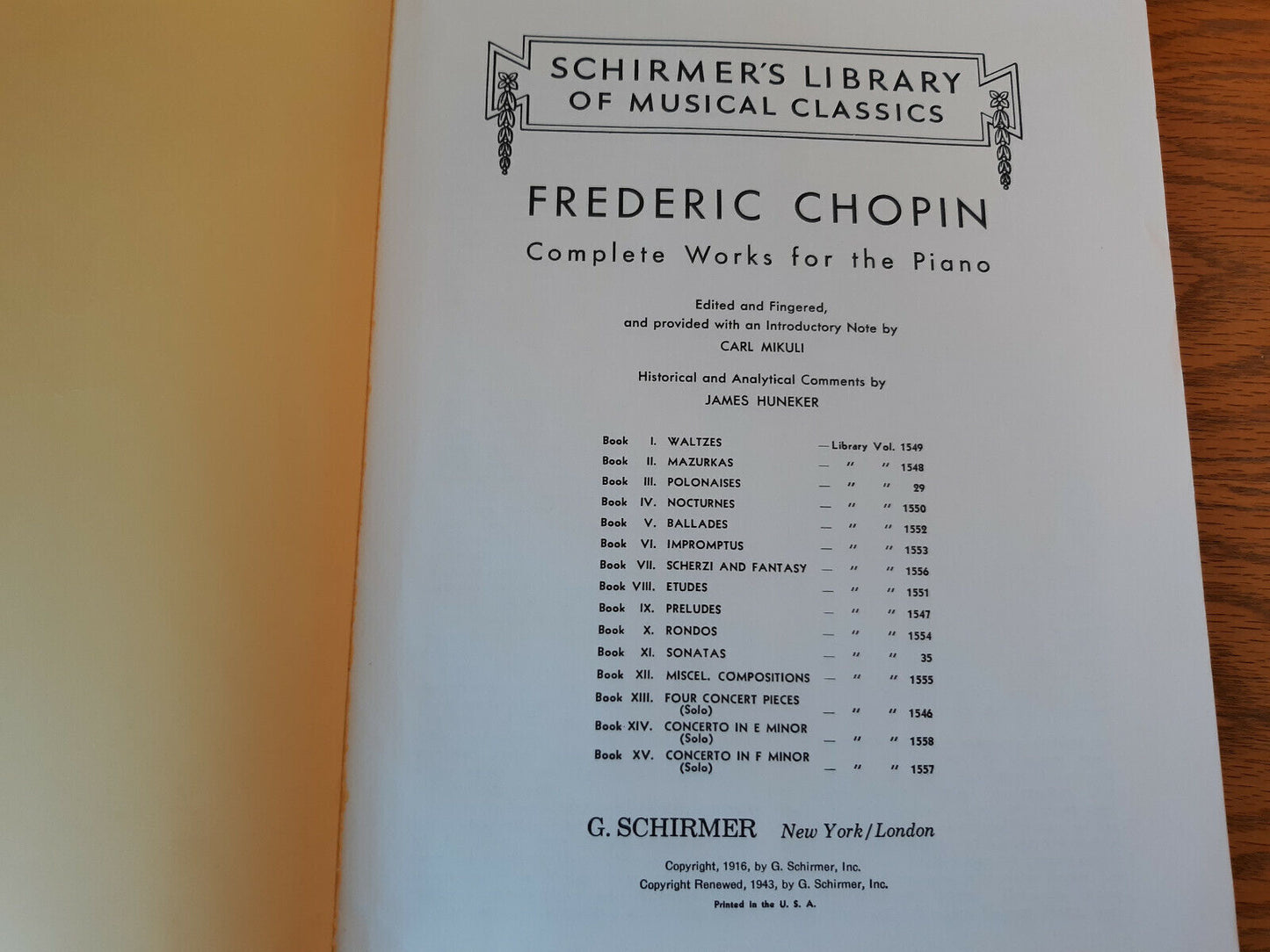 Chopin Complete Works For The Piano Book VIII Etudes G Schirmer Music