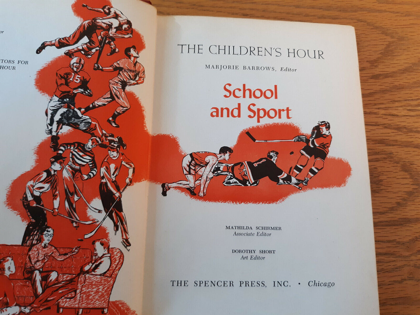 The Children's Hour 1953 Hardcover Marjorie Barrows School and Sport