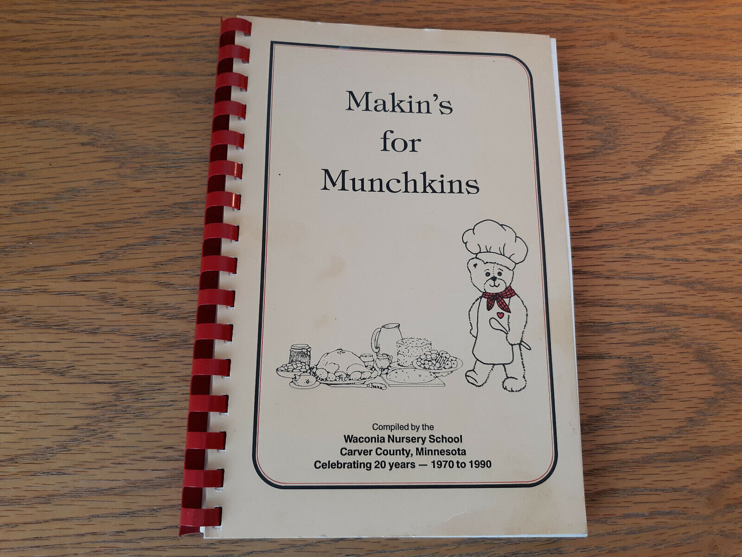 Makin's For Munchkins Waconia Nursery School Carver County Minnesota Cookbook
