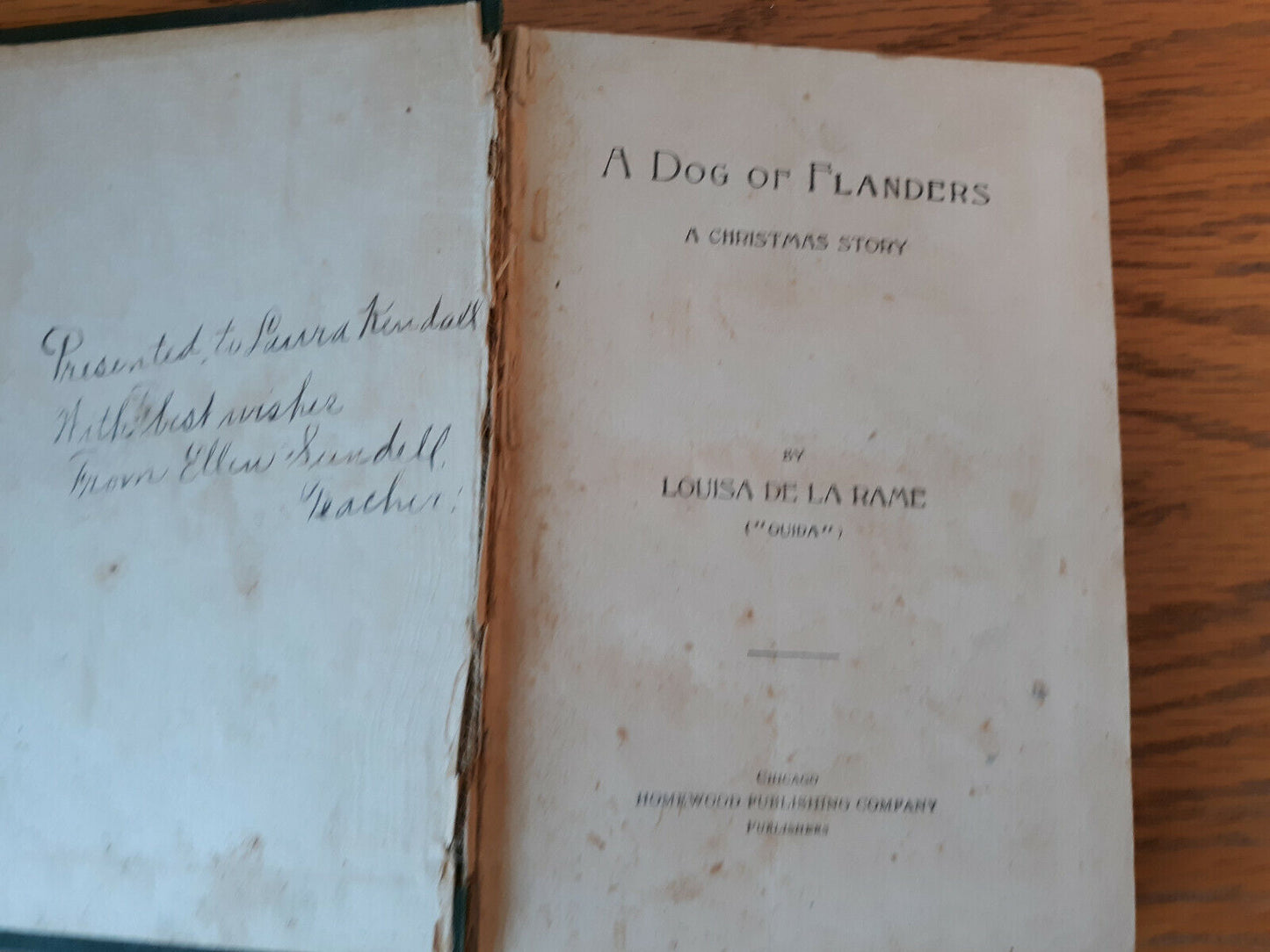 A Dog Of Flanders Louisa De La Rame Homewood Publishing Hardcover