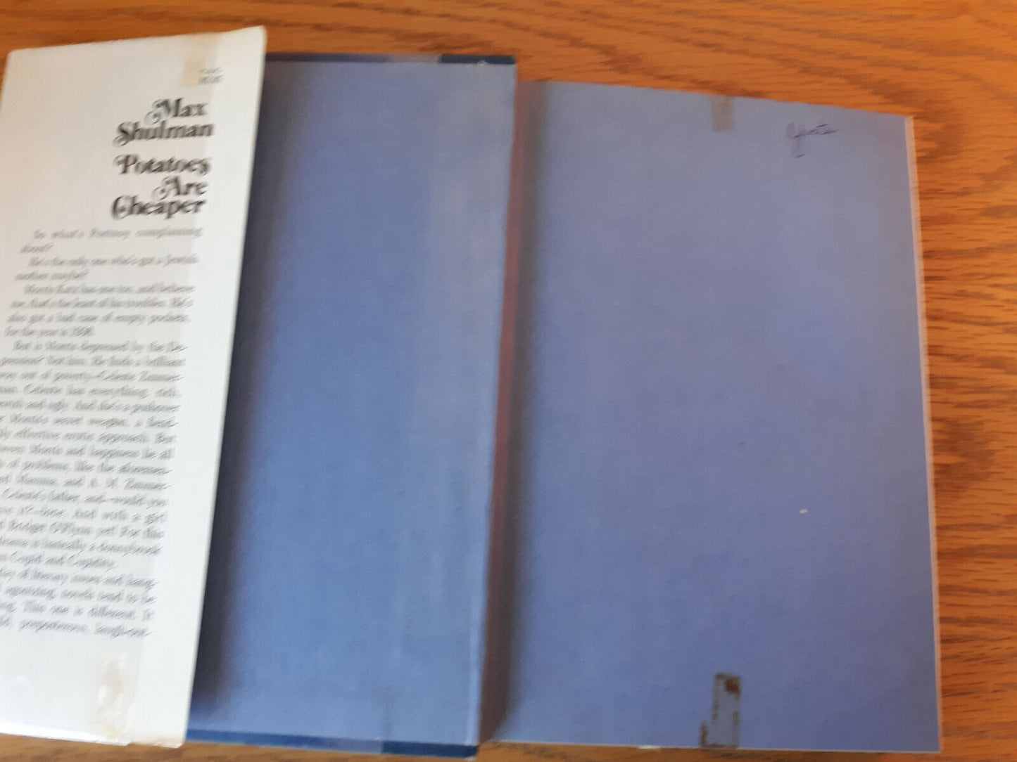 Potatoes Are Cheaper Max Shulman 1971 1st Edition Hardcover Dust Jacket Doubleda