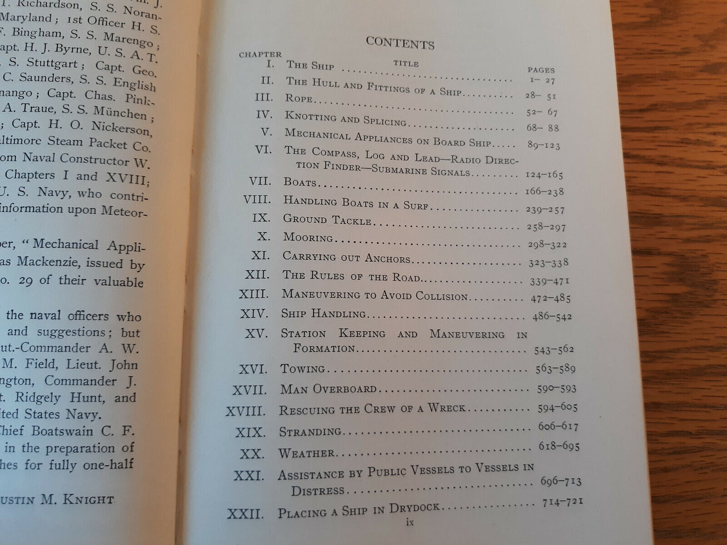 Modern Seamanship Austin M Knight Tenth Edition 1943 Hardcover D Van Nostrand