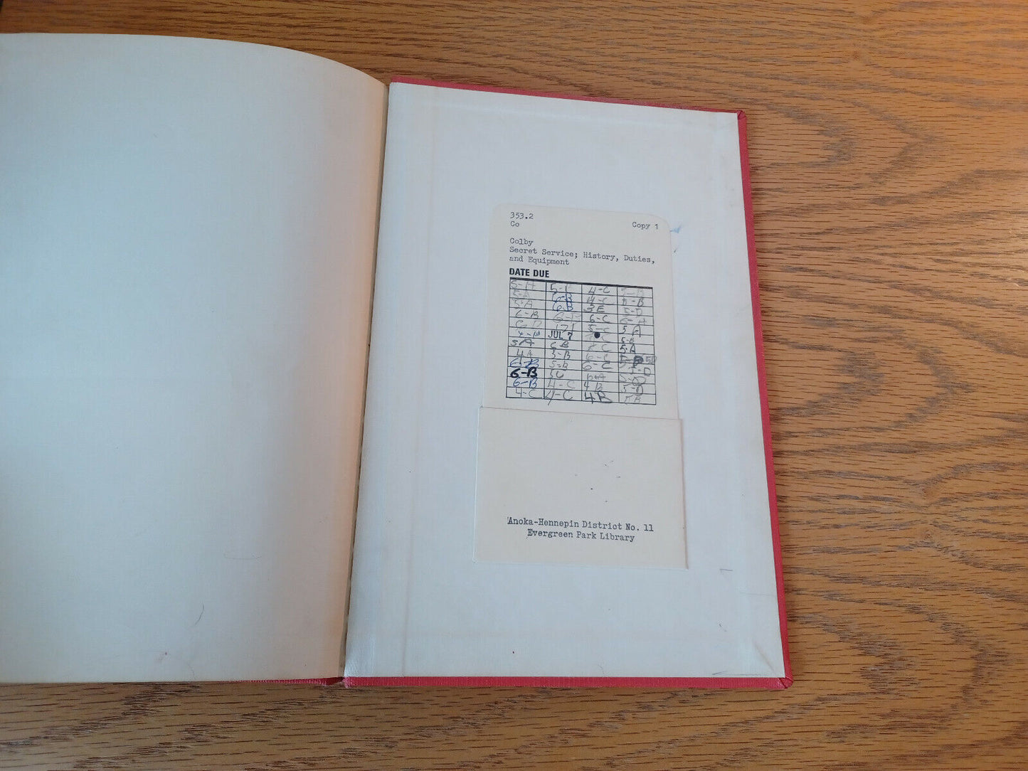 Secret Service History Duties And Equipment C B Colby 1966 Hardcover Coward-McCa