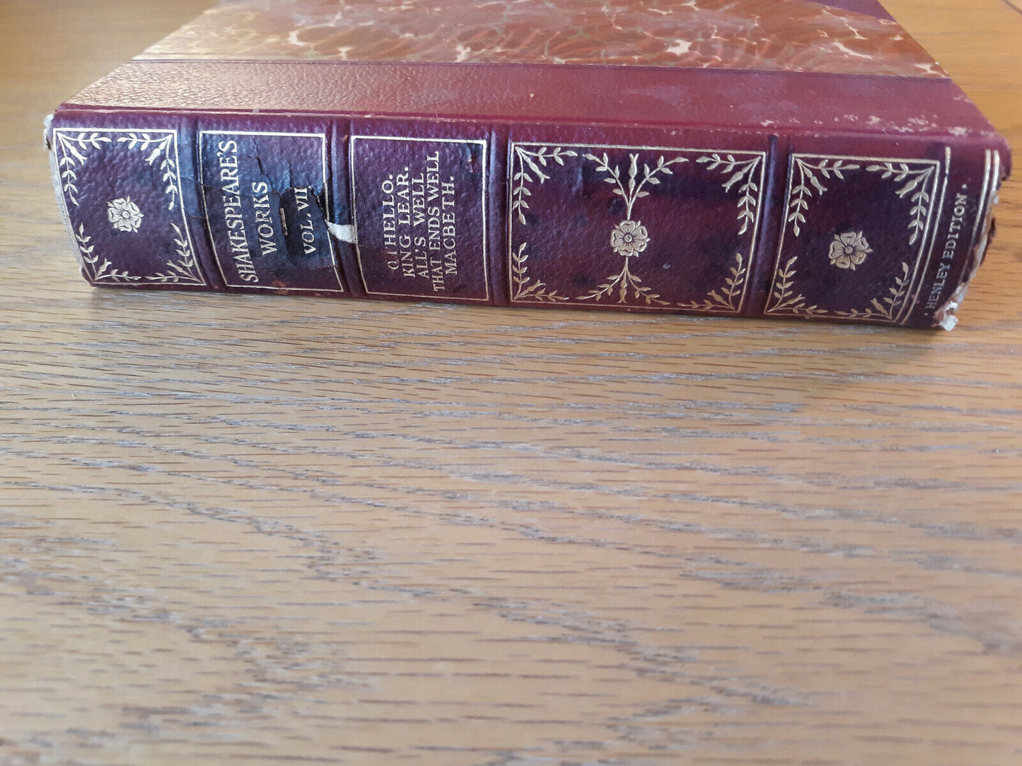 Henley Edition The Works Of William Shakespeare 1912 Hardcover Vol 7