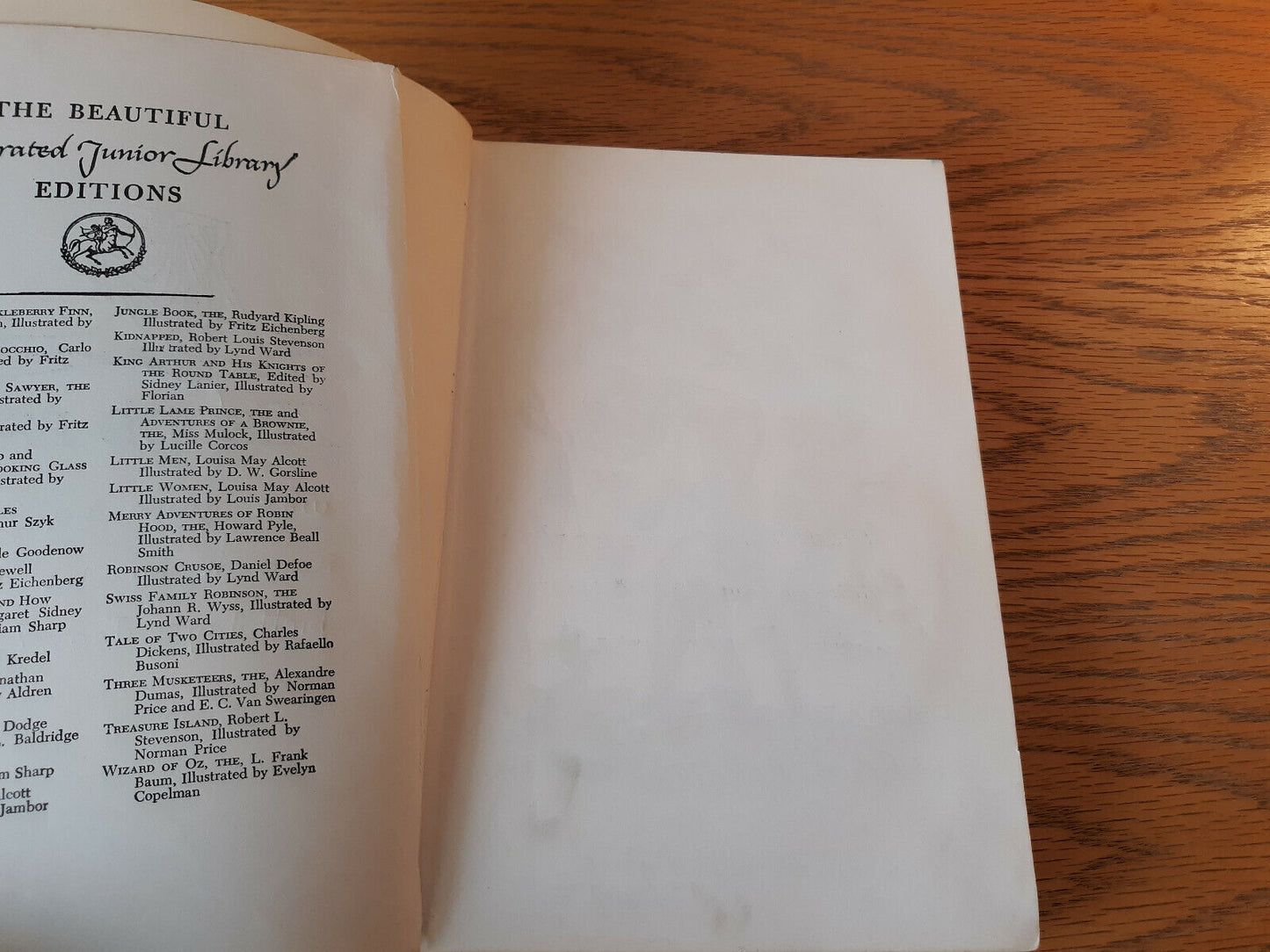 Aesop's Fables Illustrated Junior Library 1947 Grosset & Dunlap Hardcover