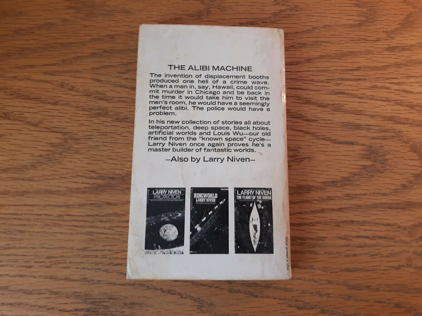 A Hole In Space Larry Niven 1974 Ballantine Books Paperback
