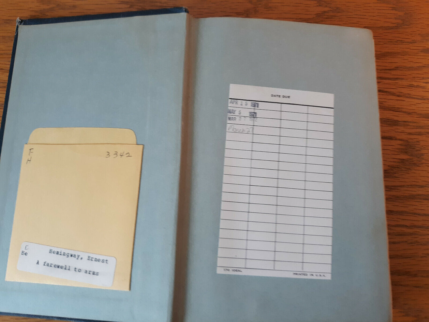 Ernest Hemingway A Farewell To Arms 1957 Hardcover Charles Scribner's Sons