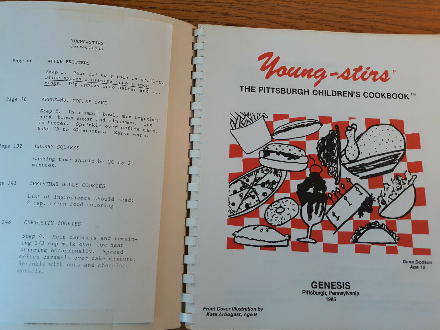 Young Stirs Pittsburgh Children's Cookbook 1985 Genesis