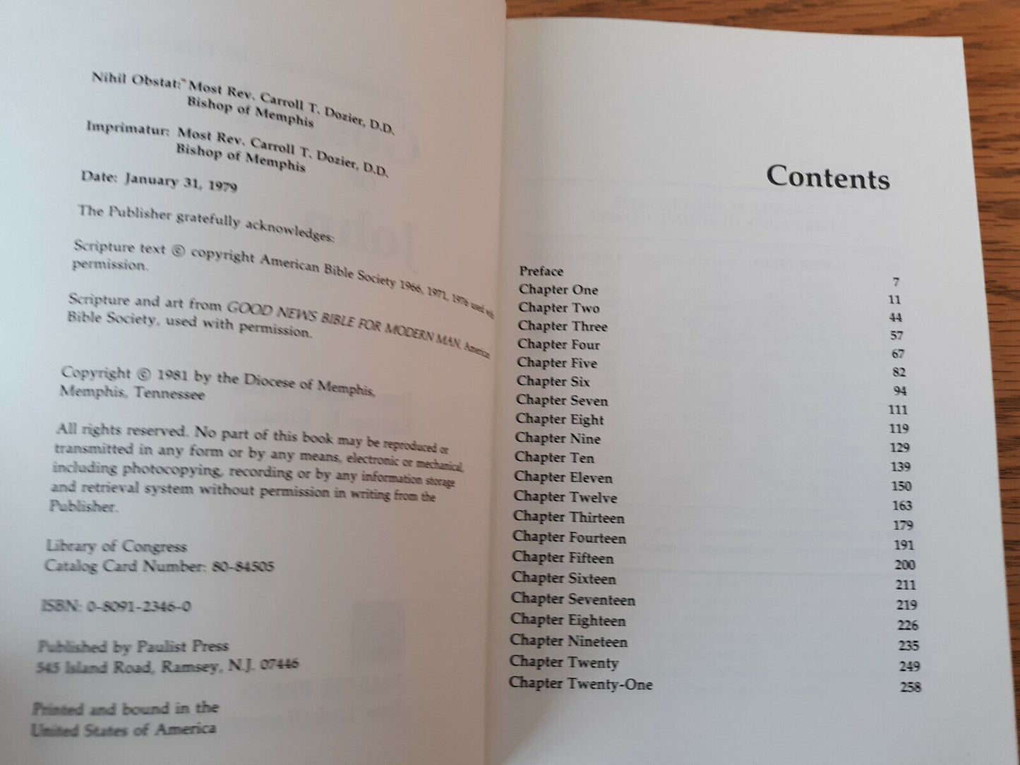 A Commentary On The Gospel Of John Robert E Obach 1981 Paulist Press Paperback