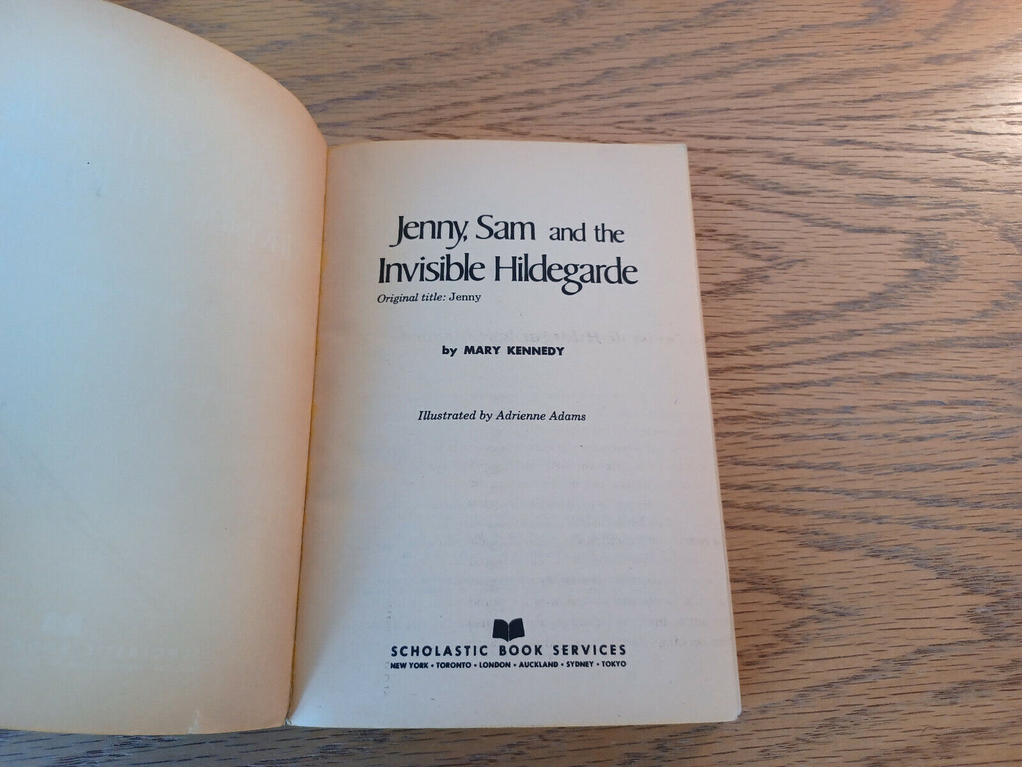 Jenny Sam And The Invisible Hildegarde Mary Kennedy 1954 Scholastic