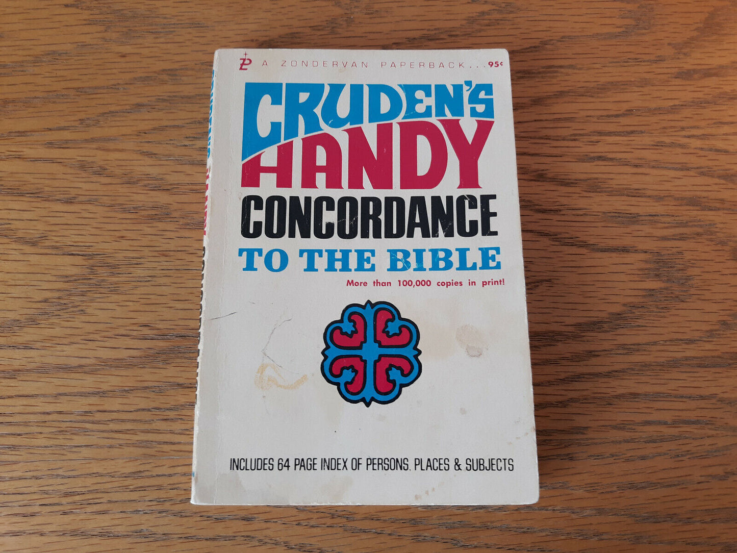 Cruden's Handy Concordance 1971 Paperback Zondervan