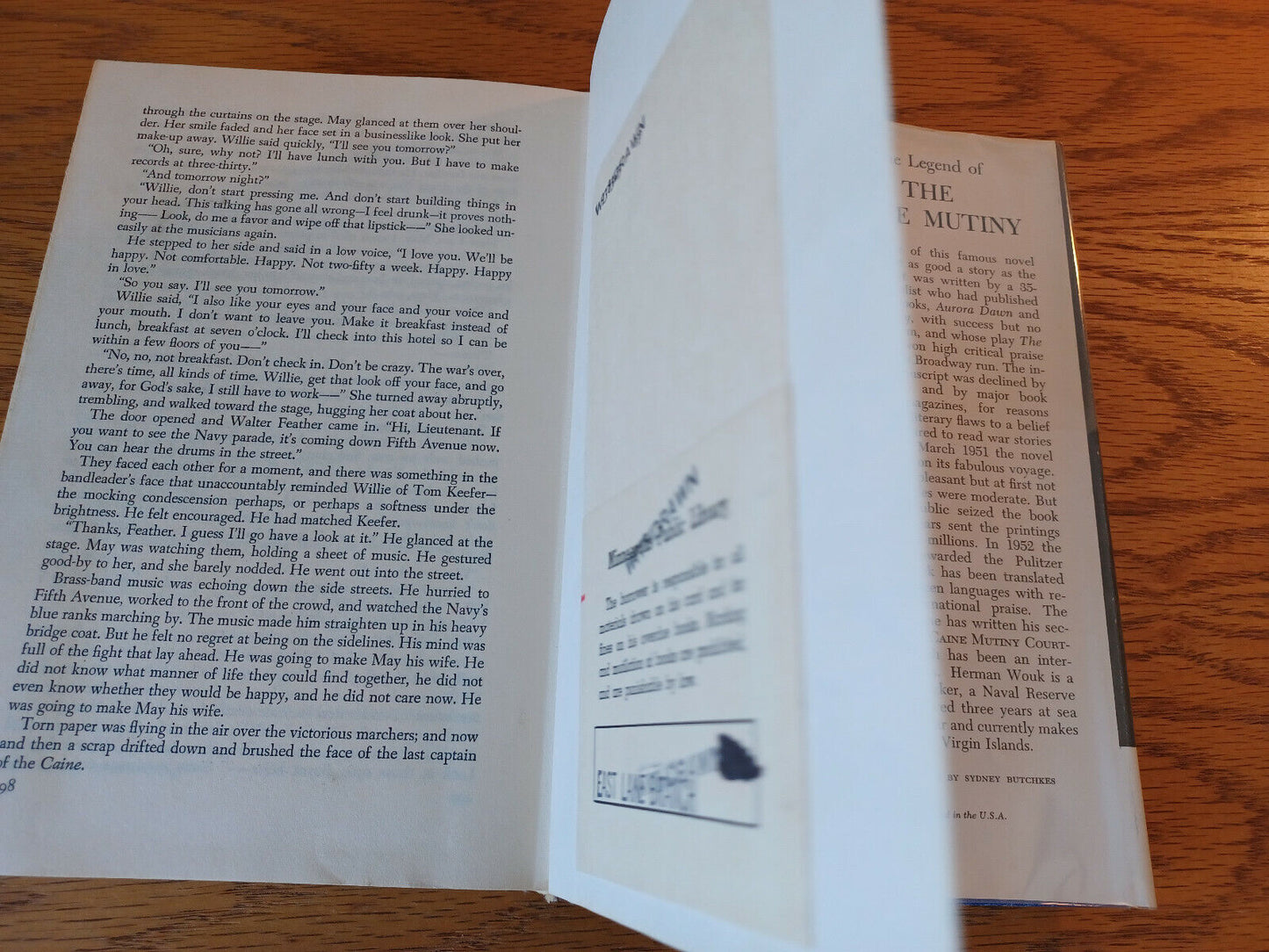 The Caine Mutiny Herman Wouk 1951 Hardcover Dust Jacket Doubleday