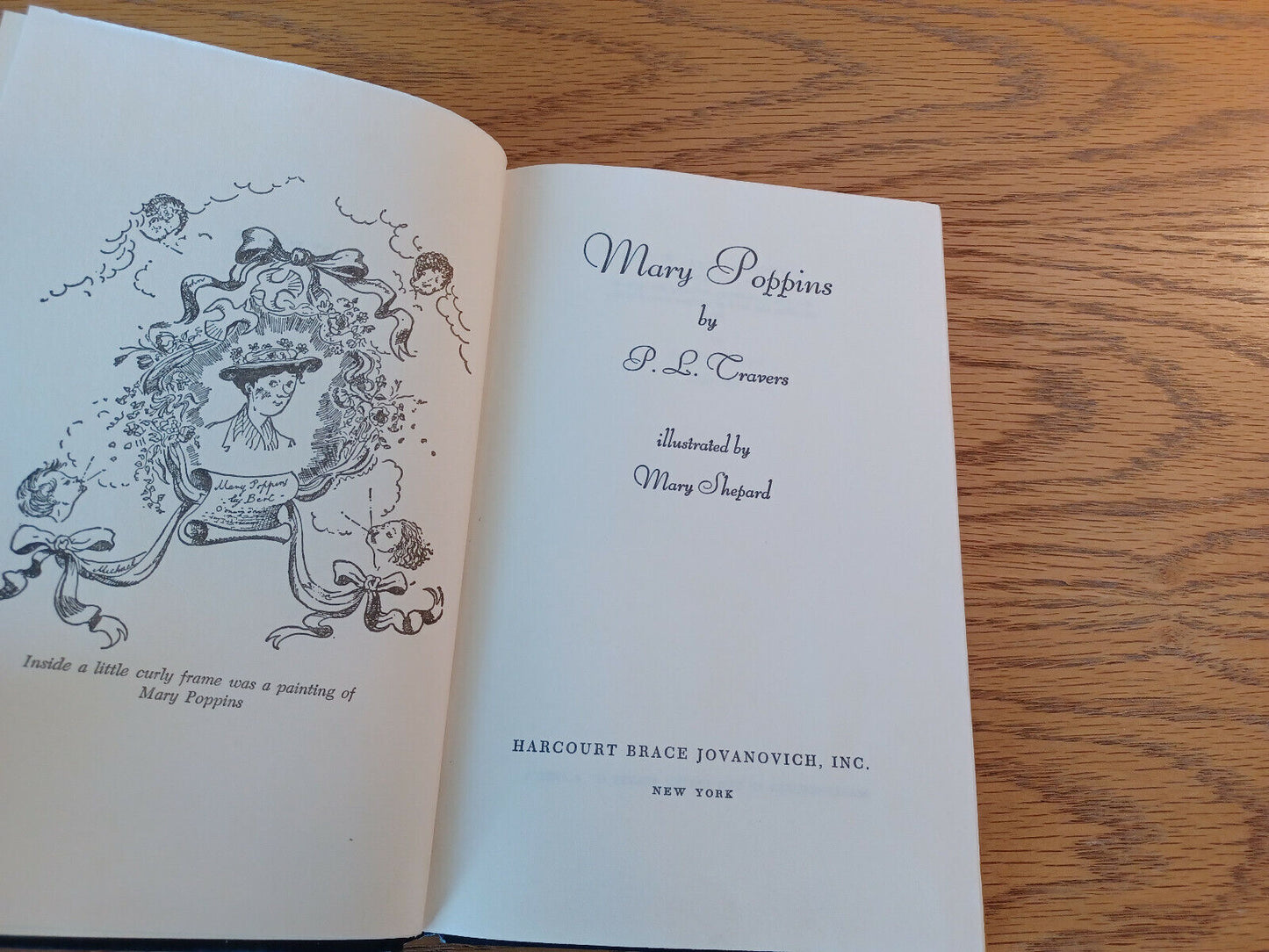 Mary Poppins P L Travers 1962 Hardcover Harcourt Brace Jovanovich