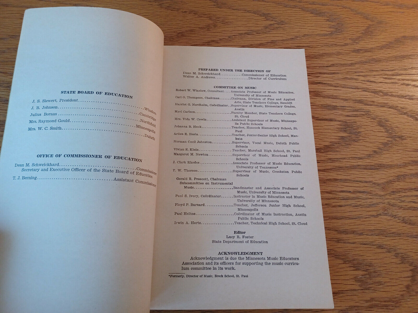A Guide For Instruction In Music 1948 Department Of Education State Of Minnesota