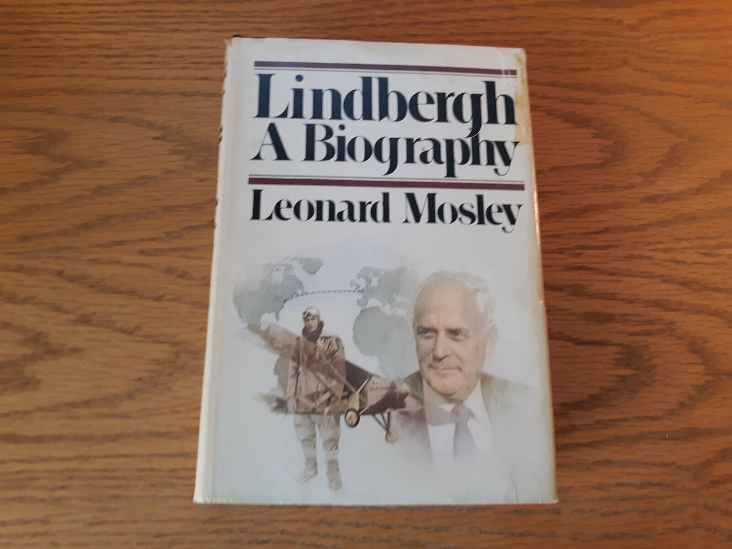 Leonard Mosley Lindbergh 1976 Book Club Edition Biography Hardcover Dust Jacket