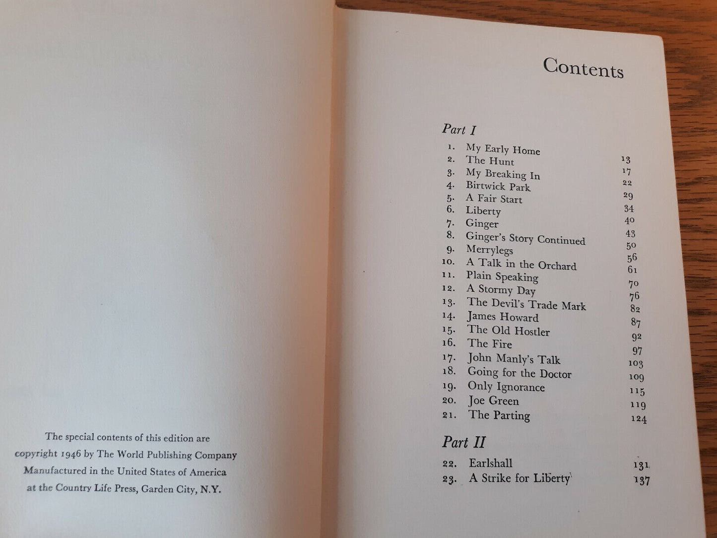 Black Beauty Anna Sewell 1946 Hardcover Junior Deluxe Edition Garden City