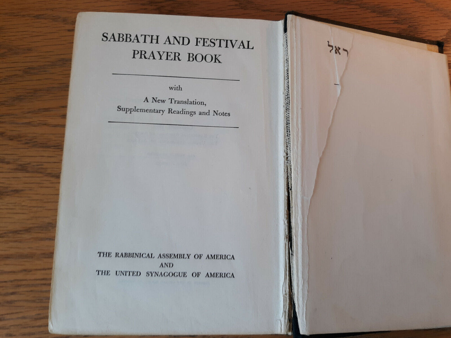Sabbath And Festival Prayer Book 1964 Hardcover Rabbinical Assembly Of America