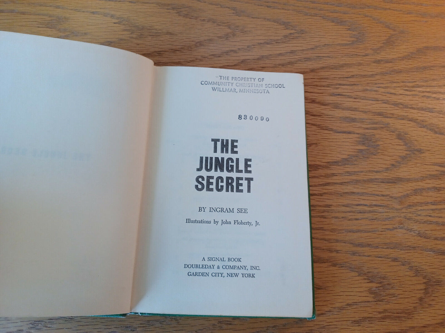 The Jungle Secret Ingram See 1961 1st Edition Hardcover Signal Book Doubleday
