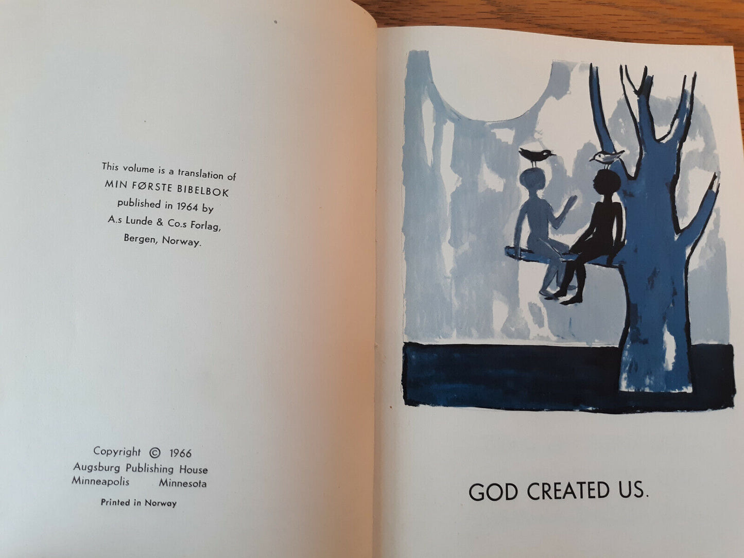 My First Bible Book Per Chr Oiestad 1966 Hardcover Augsburg