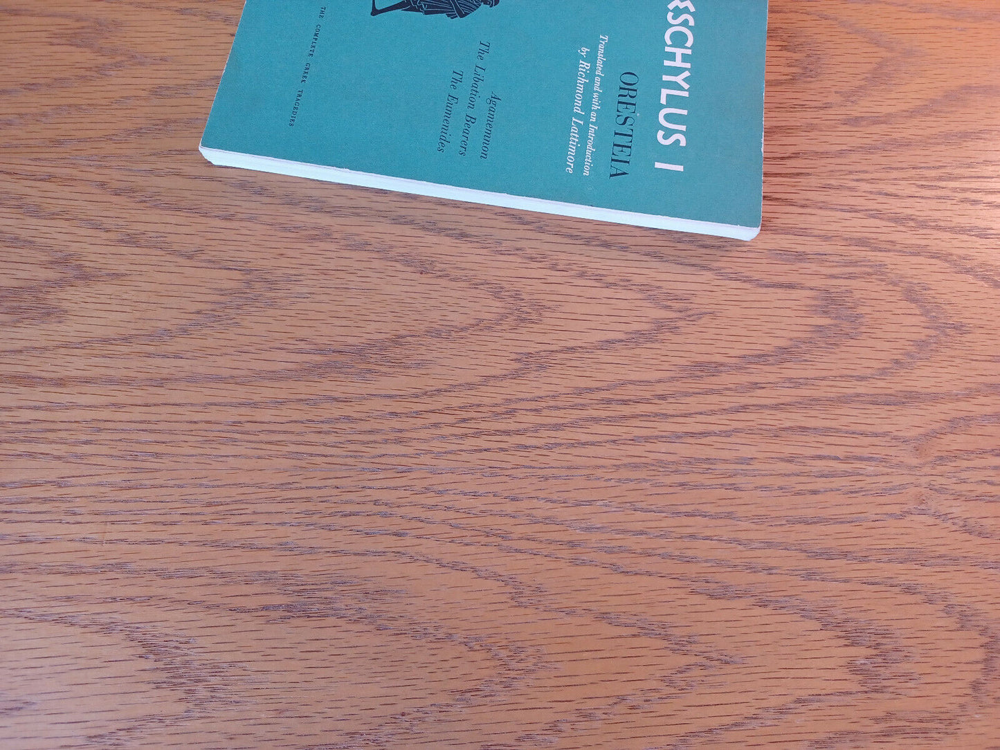 Aeschylus I Oresteia Richmond Lattimore Paperback 1953