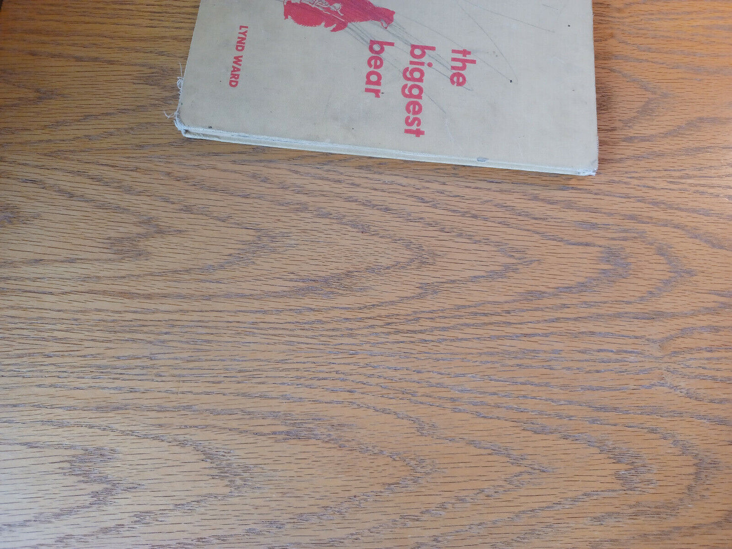 The Biggest Bear Lynd Ward 1952 Hardcover Houghton Mifflin Riverside Press