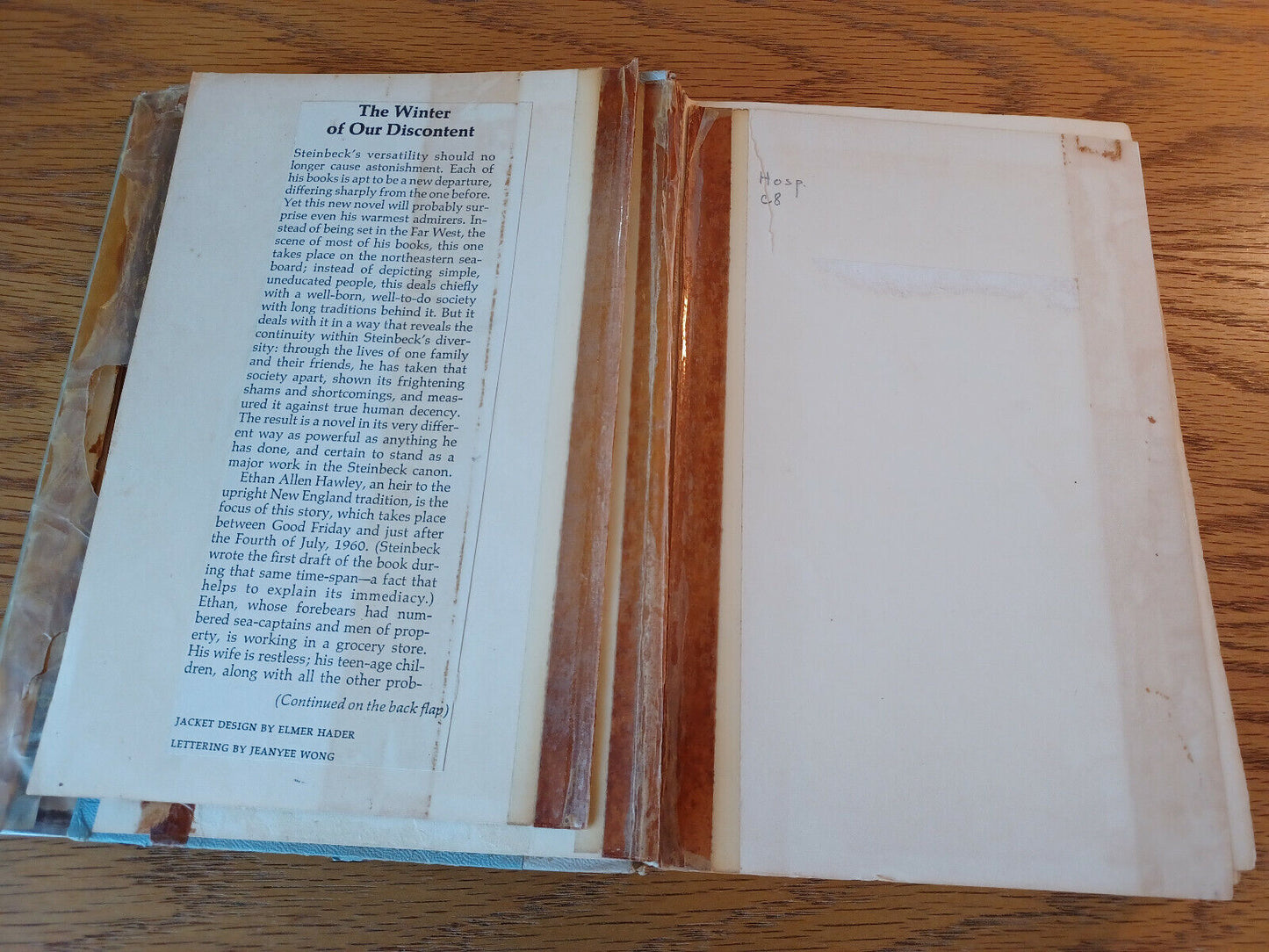 The Winter Of Our Discontent John Steinbeck 1961 Viking Press Hardcover Dust Jac