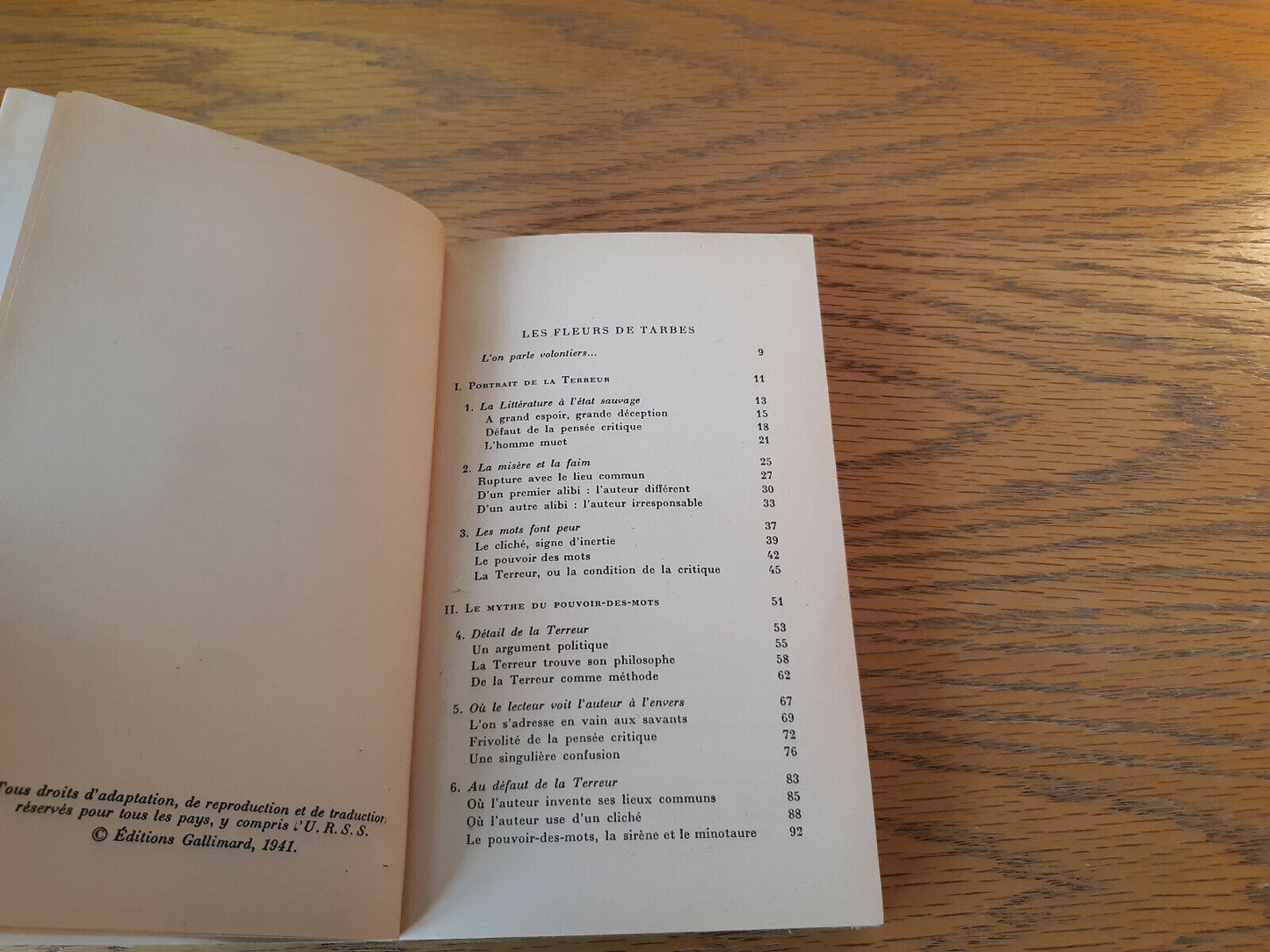 Jean Paulhan Les Fleurs De Tarbes Ou La Terreur Dans Les Lettres 1941