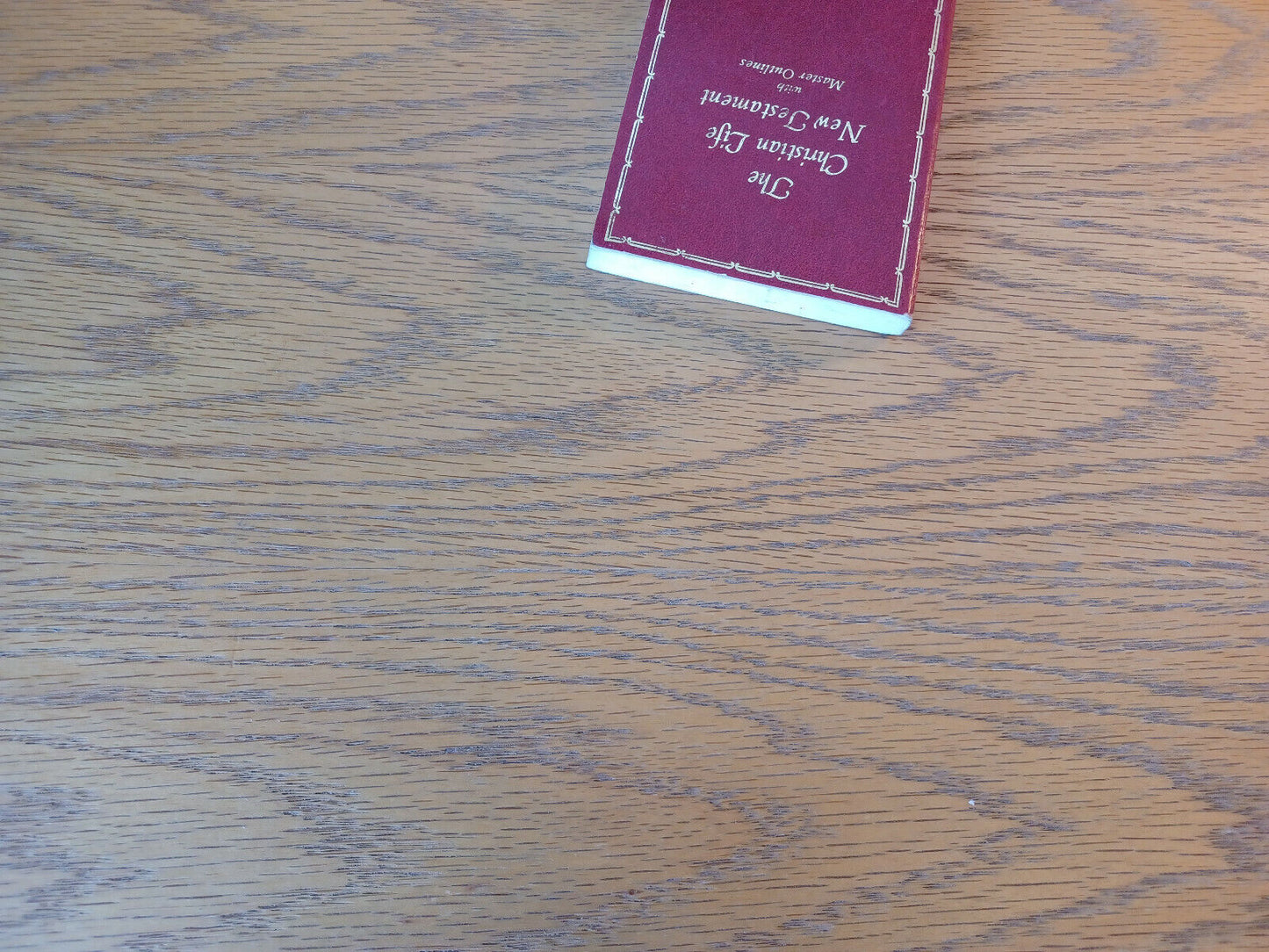 The Christian Life New Testament With Master Outlines 1978 King James Version Th