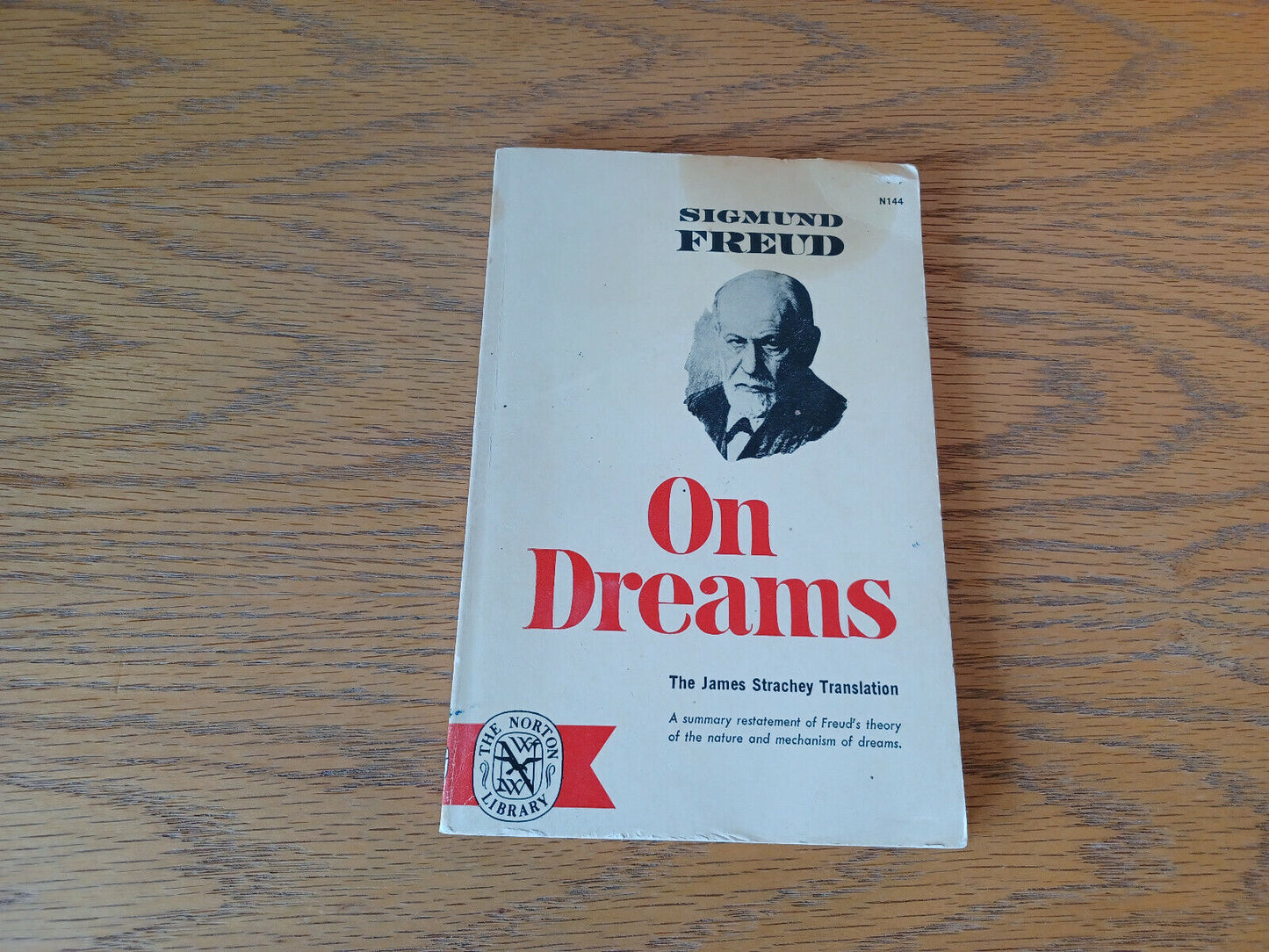 Sigmund Freud On Dreams 1963 W. W. Norton & Company Paperback