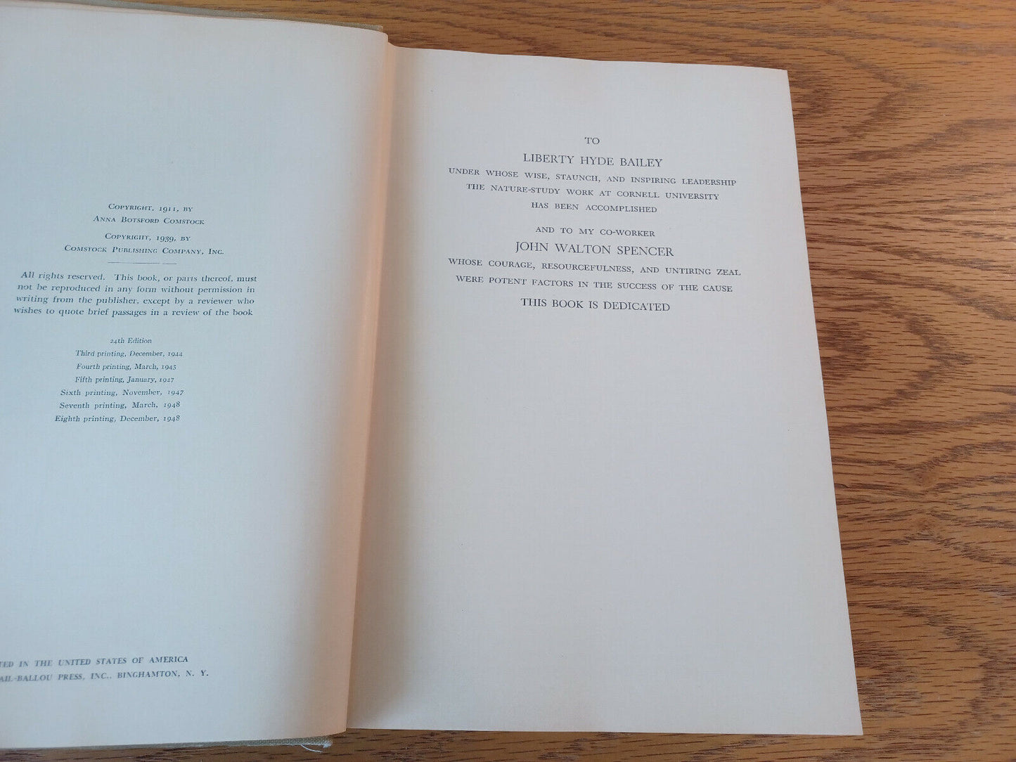 Handbook Of Nature Study Anna Botsford Comstock 1948 Hardcover