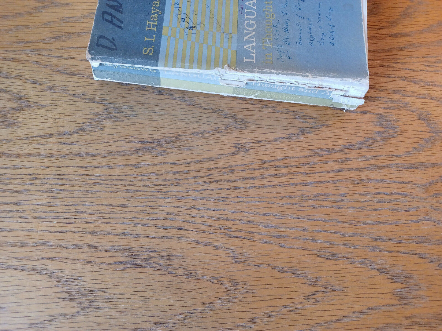 Language In Thought And Action S I Hayakawa 1964 Harcourt Brace & World Paperbac