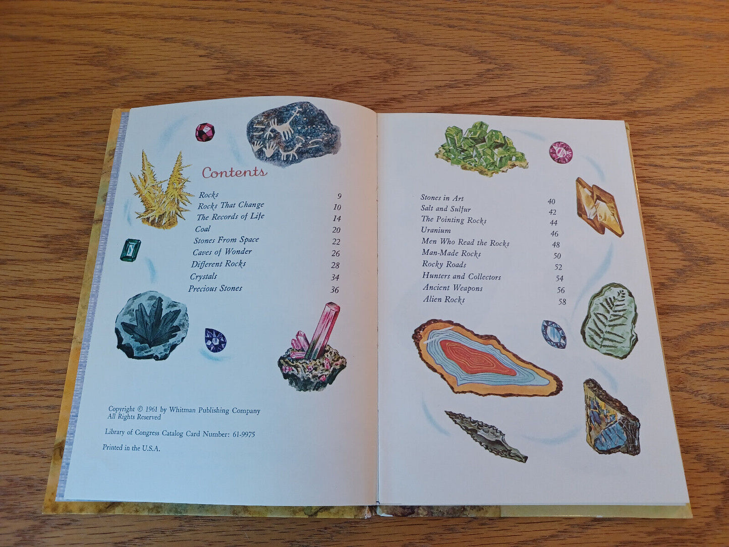 Rocks And What They Tell Us Lester Del Rey 1961 Hardcover Whitman