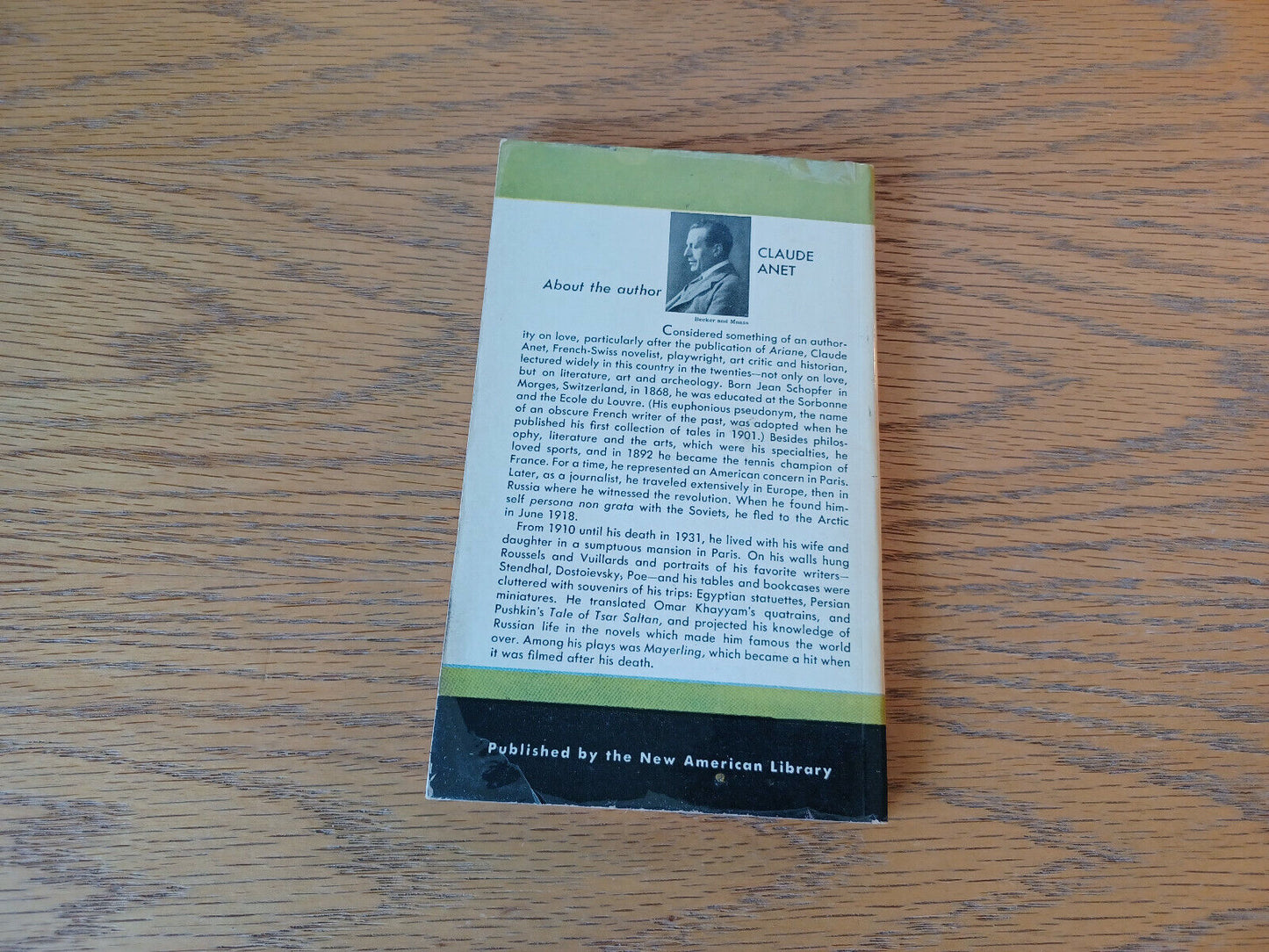 Ariane Claude Anet 1948 Signet Paperback New American Library