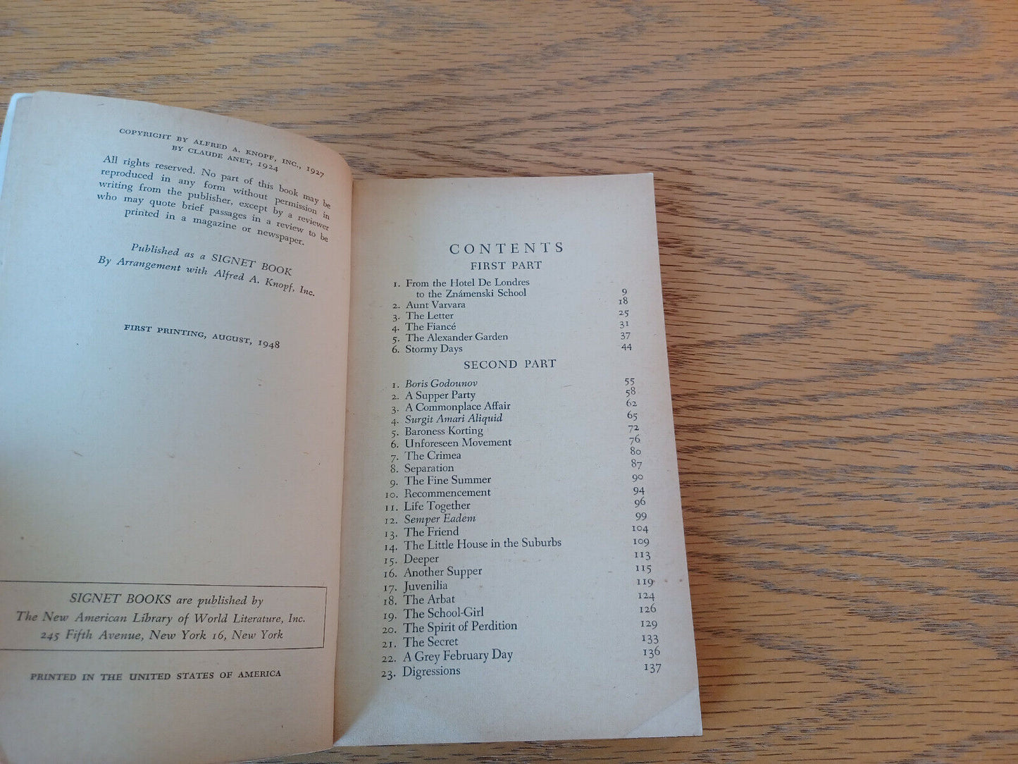 Ariane Claude Anet 1948 Signet Paperback New American Library