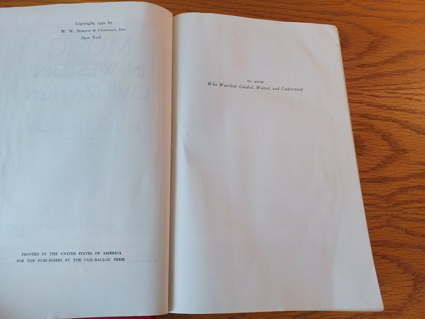 Music In Western Civilization Paul Henry Lang 1941 Hardcover W. W. Norton & Comp