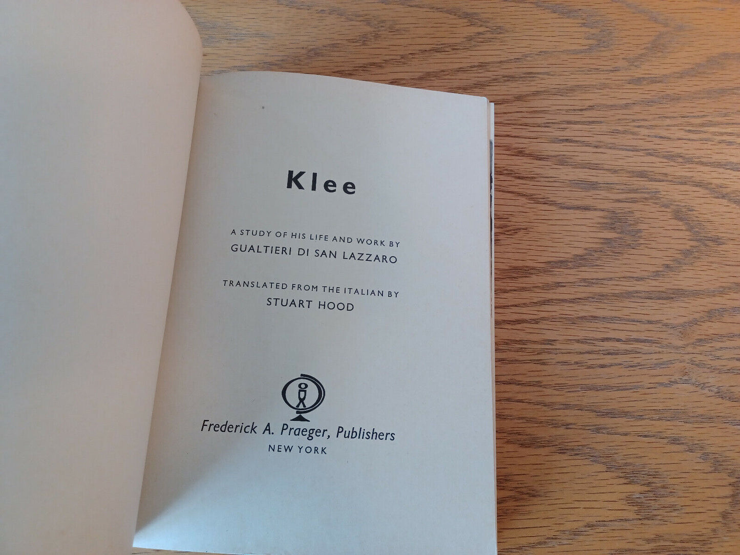 Klee Gualtieri Di San Lazzaro 1964 Paperback Frederick A Praeger World Of Art Pr