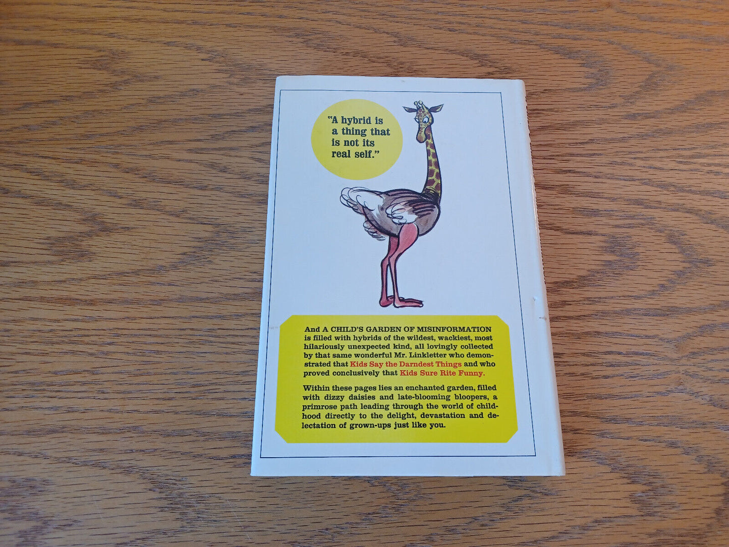 A Child's Garden Of Misinformation Art Linkletter 1965 Book Club Edition Hardcov