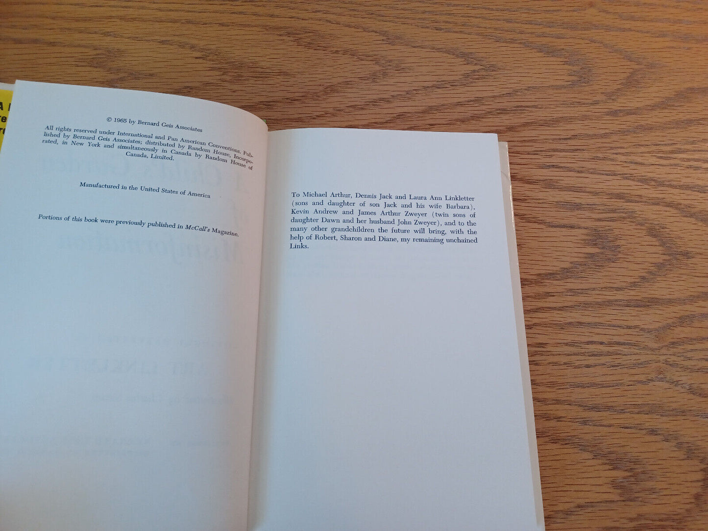 A Child's Garden Of Misinformation Art Linkletter 1965 Book Club Edition Hardcov