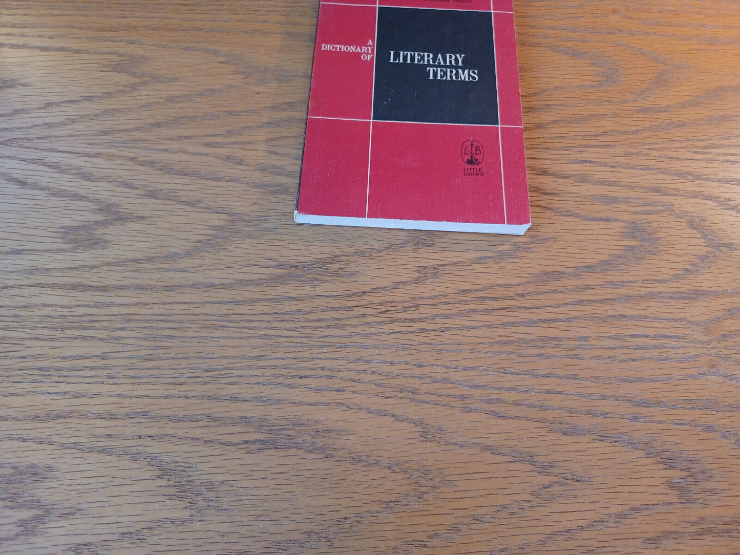 A Dictionary Of Literary Terms Sylvan Barnet 1960 Paperback Little Brown