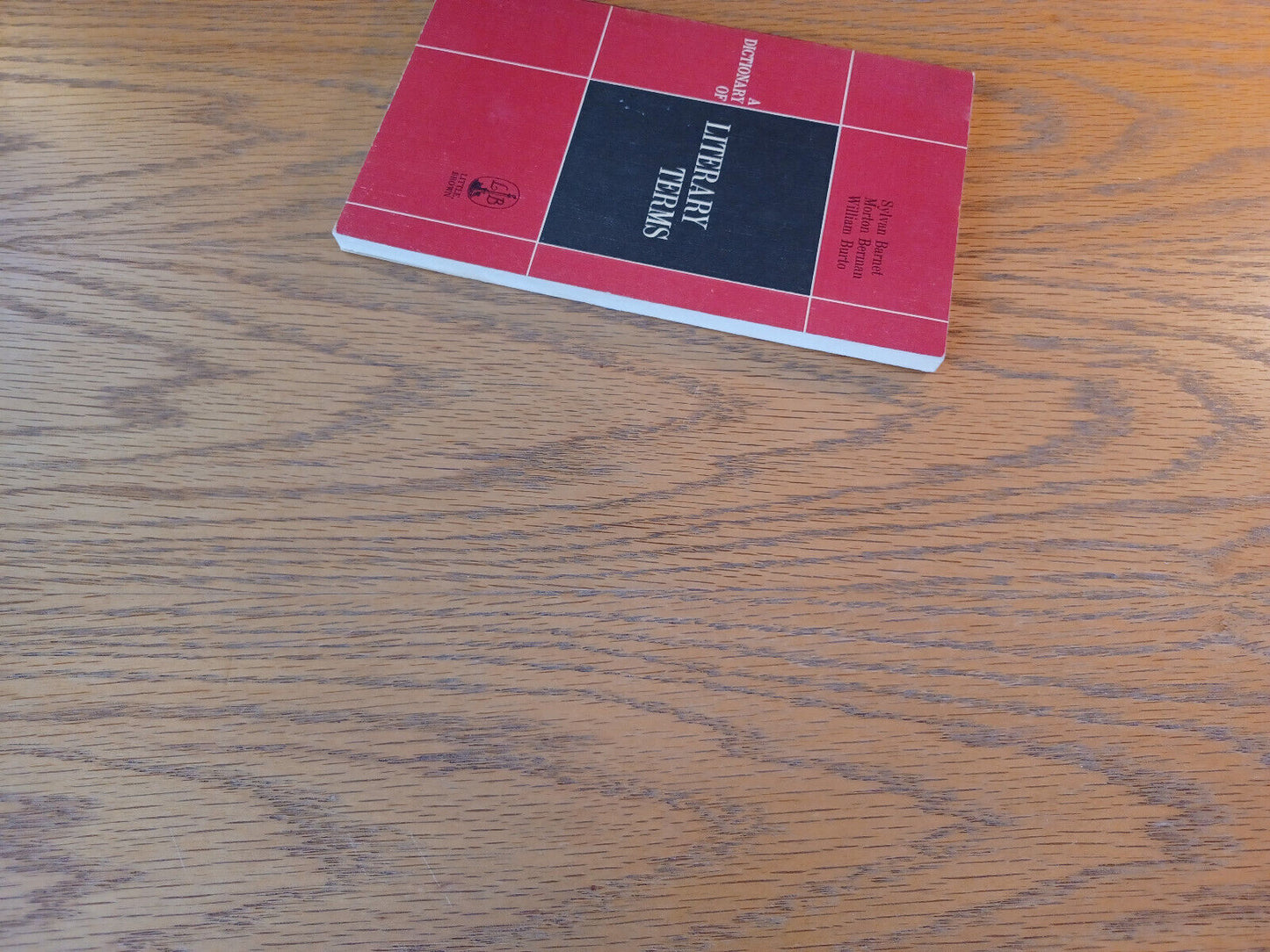 A Dictionary Of Literary Terms Sylvan Barnet 1960 Paperback Little Brown