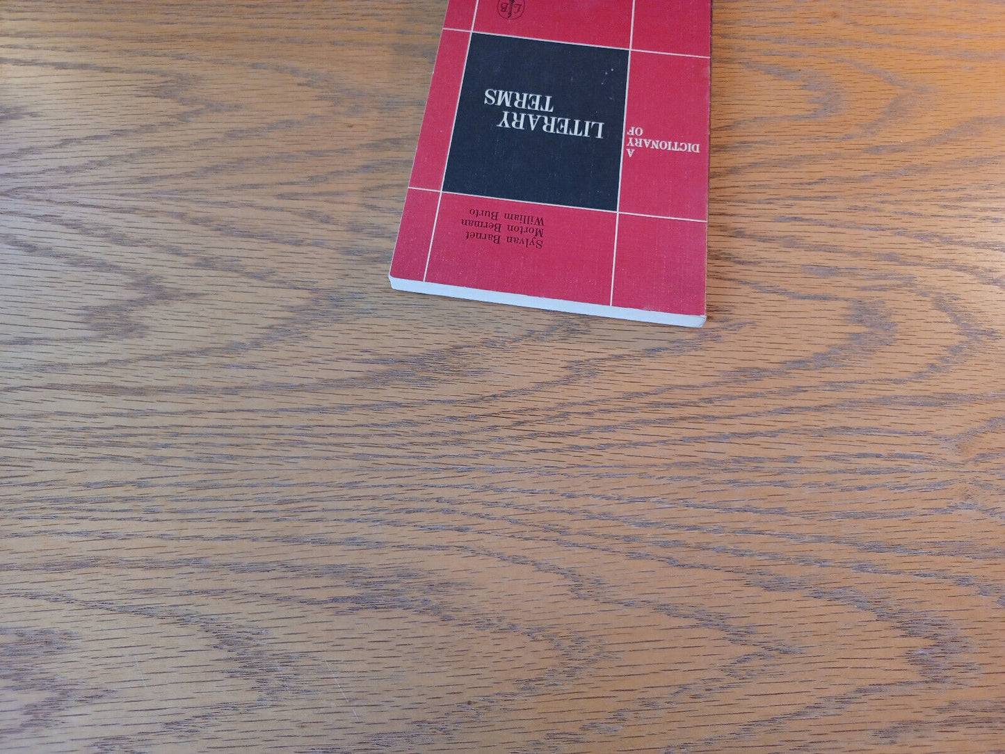 A Dictionary Of Literary Terms Sylvan Barnet 1960 Paperback Little Brown