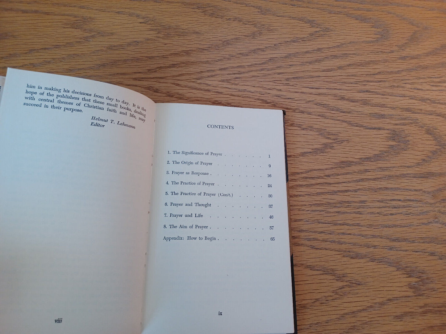 Prayer Olive Wyon 1960 Hardcover Dust Jacket Muhlenberg Press