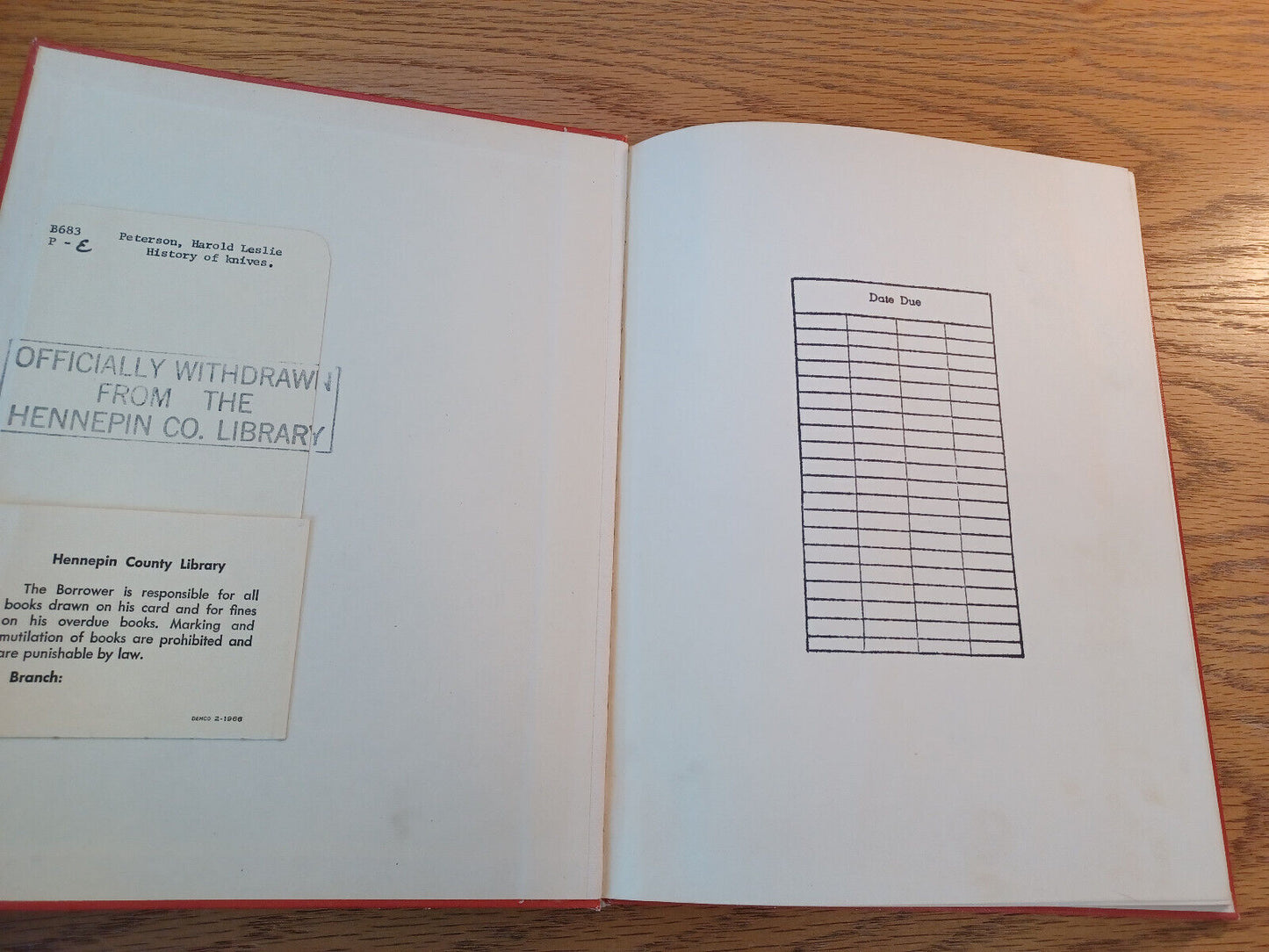A History Of Knives Harold L Peterson 1966 Hardcover Charles Scribner's Sons