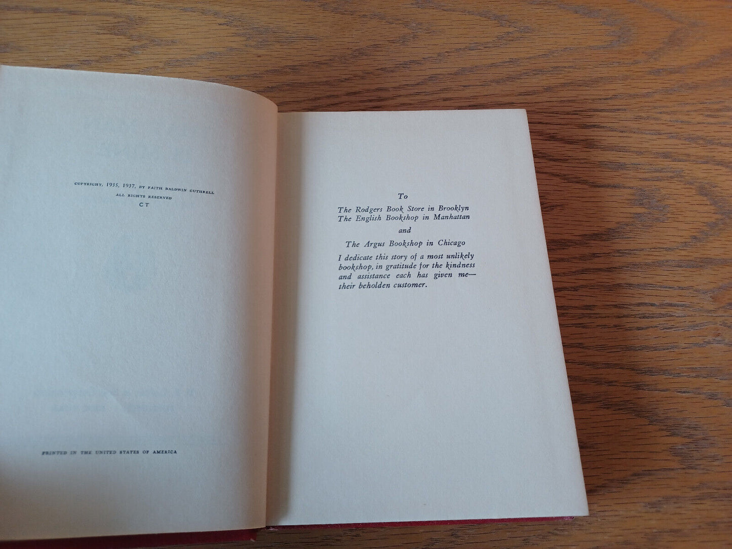 That Man Is Mine Faith Baldwin 1937 Hardcover P F Collier & Son