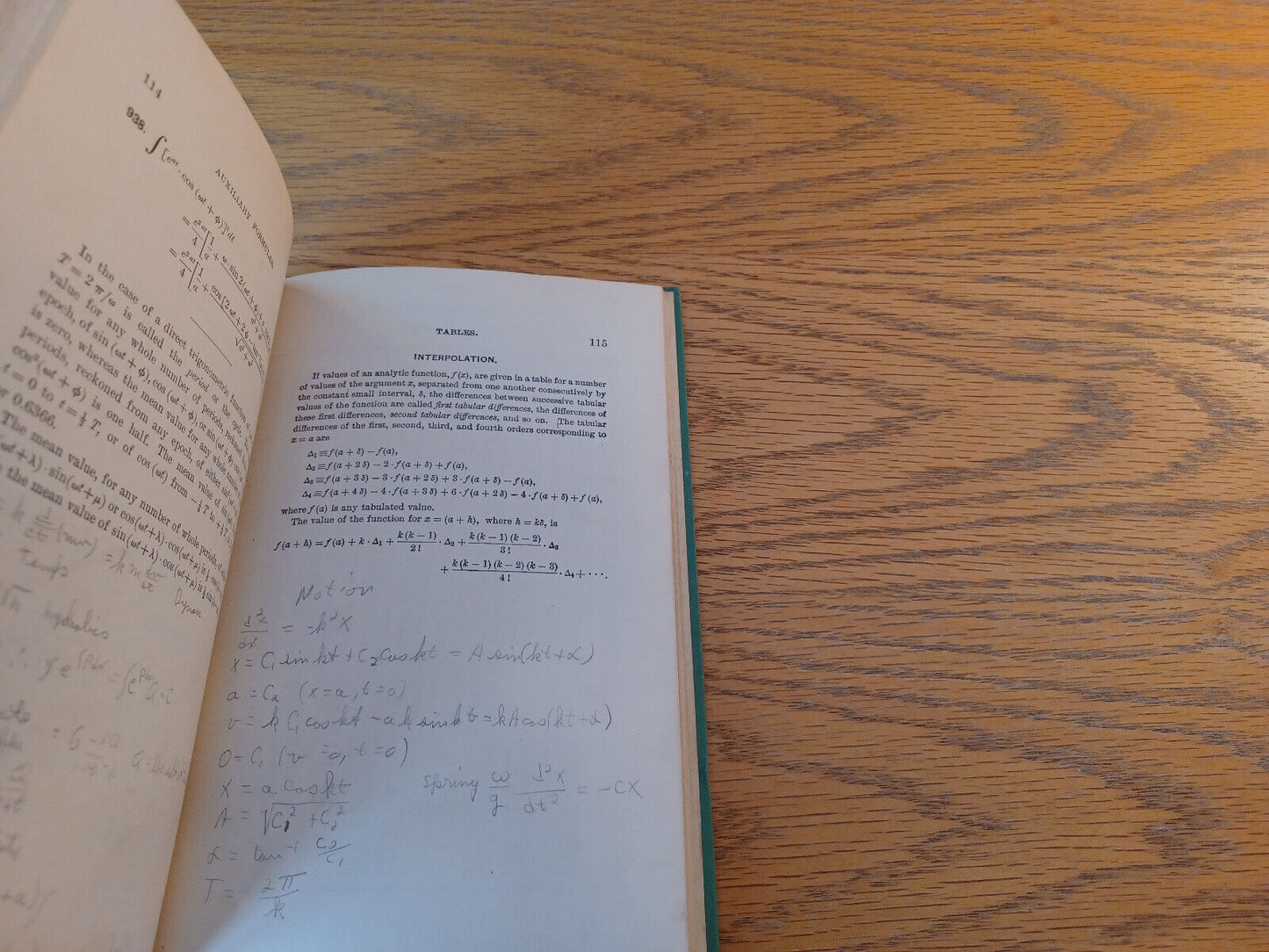 A Short Table Of Integrals B O Peirce 1929 Hardcover Ginn And Company