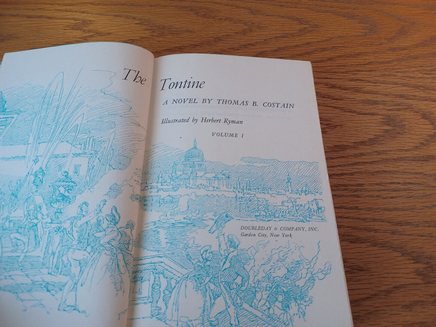 The Tontine Volume I Thomas B Costain 1955 Hardcover Doubleday