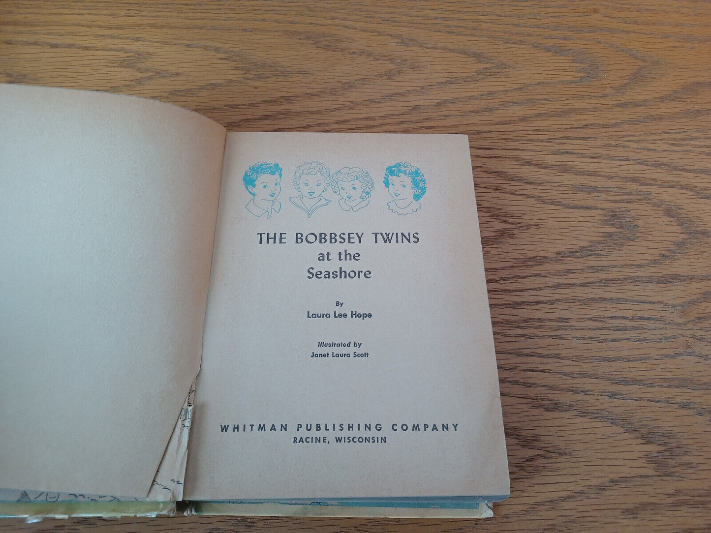 The Bobbsey Twins At The Seashore Laura Lee Hope 1954 Hardcover Whitman