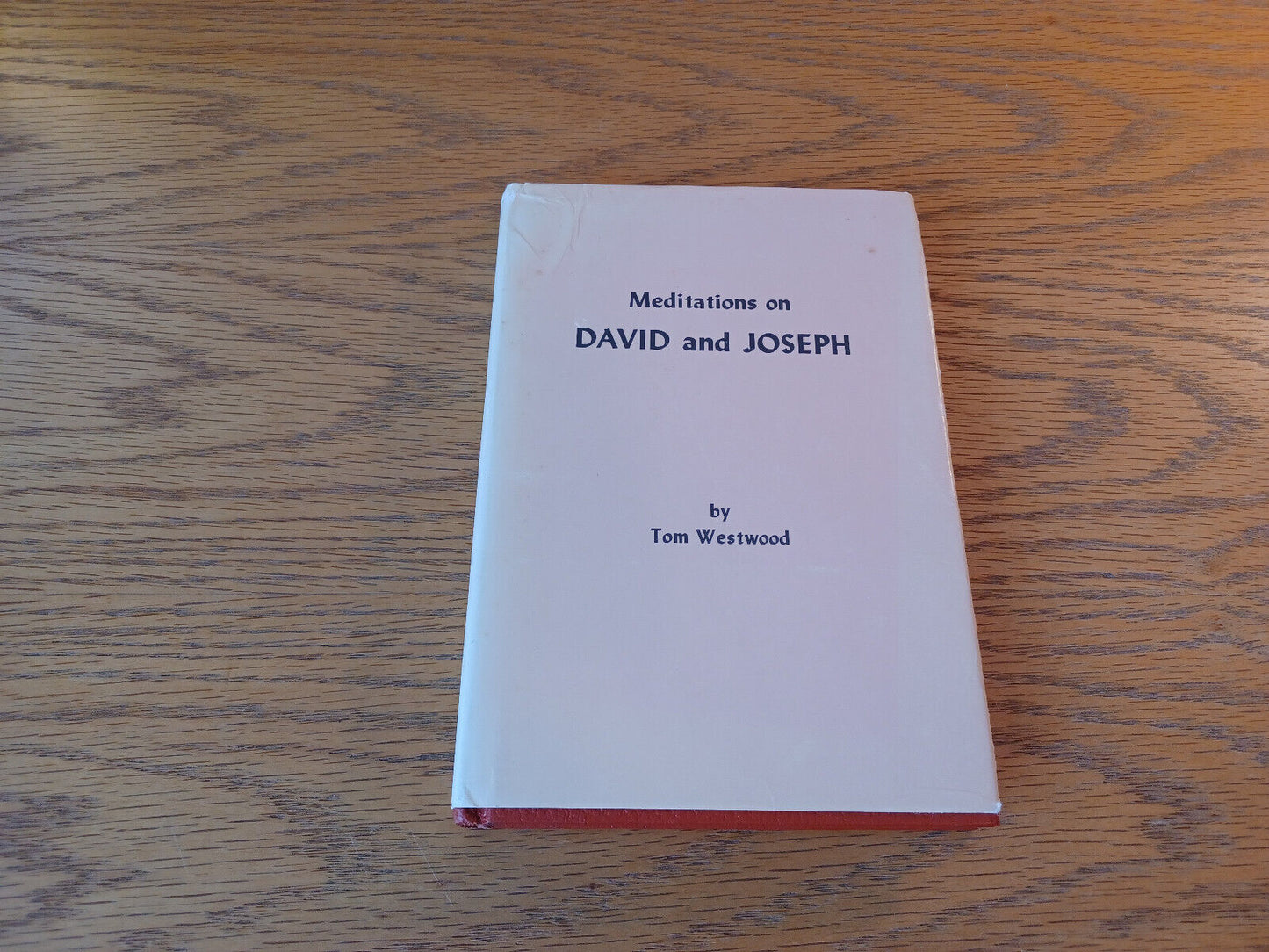 Meditations On David And Joseph Tom Westwood Hardcover Dust Jacket Ralph E Welch